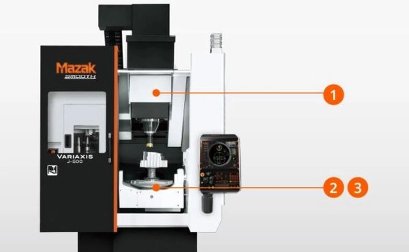 Yamazaki Mazak VARIAXIS j-500 Maschinenaufbau