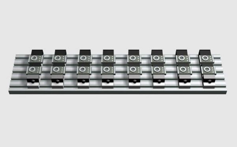 Yamazaki Mazak VTC-760C Werktstück mehrere Teile einrichten